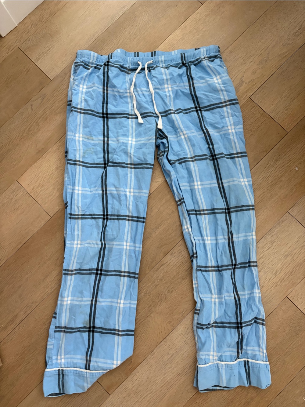 Wondershop Light Blue Black & White Plaid Jogger Pants
